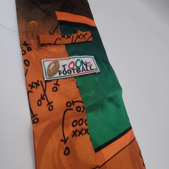 Miami Dolphins Silk Tie Warner Brothers Sylvester And Tweedy Bird 1993 Korea 59" - Picture 5 of 8